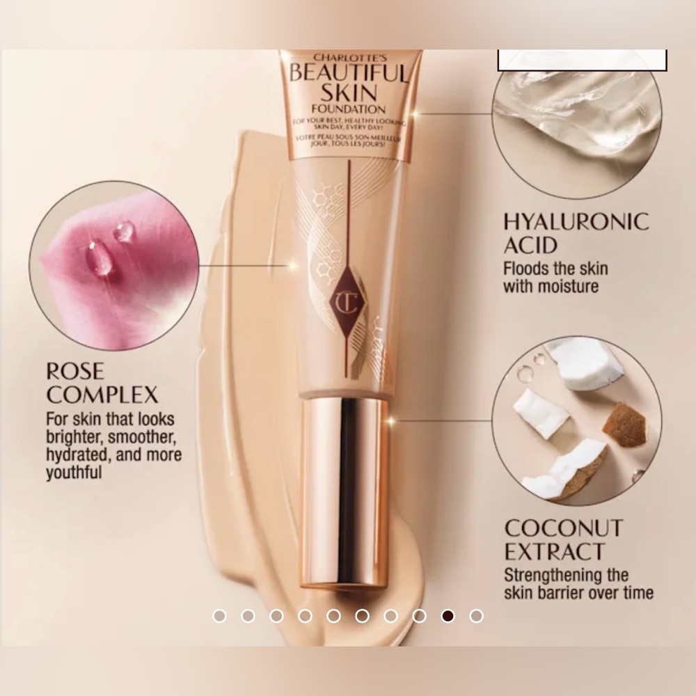 Charlotte Tilbury Beautiful Skin Foundation - Gold - Picture 5 of 6